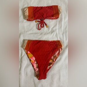 Red and Pink Bikini Bottom